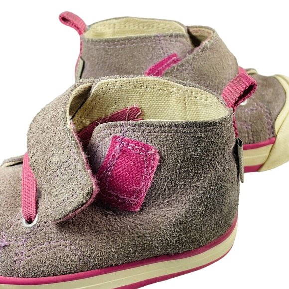 Keen Coronado High Top Pink Purple Suede Sneaker Shoes SZ 4 Toddler Non Marking - Picture 6 of 12